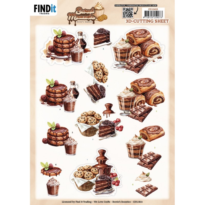 3D Cutting Sheet - Berries Beauties - Sweet Moments - Sugar Treats 3D Cutting Sheet - Berries Beauties - Sweet Moments - Sugar Treats