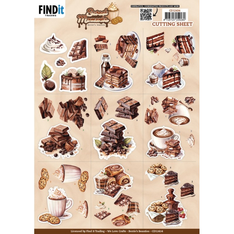 3D Cutting Sheet - Berries Beauties - Sweet Moments - Mini