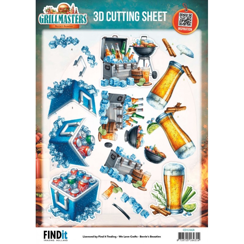 3D Cutting Sheet - Berries Beauties - Grillmasters - BBQ & Brews 3D Cutting Sheet - Berries Beauties - Grillmasters - BBQ & Brews