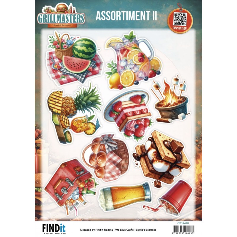 3D Cutting Sheet - Berries Beauties - Grillmasters - Assorti 2 3D Cutting Sheet - Berries Beauties - Grillmasters - Assorti 2