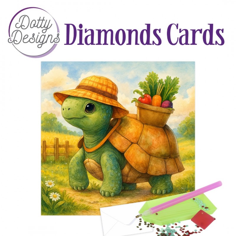 Dotty Designs Diamond Cards - Turtle