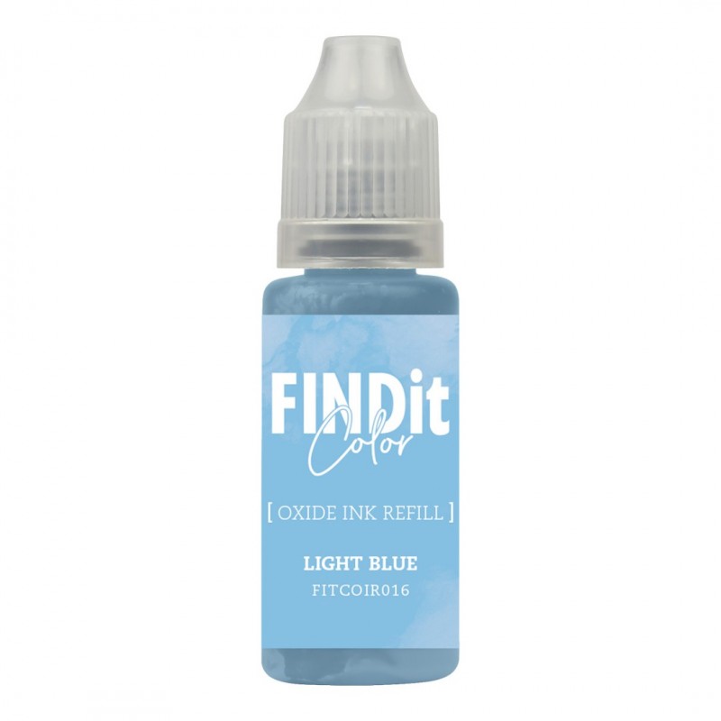 FindIt Color Oxide Ink Refill – Light Blue