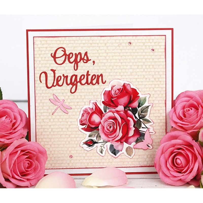 Linen Cardstock Pack - Berries Beauties - Floral Elegance - A4