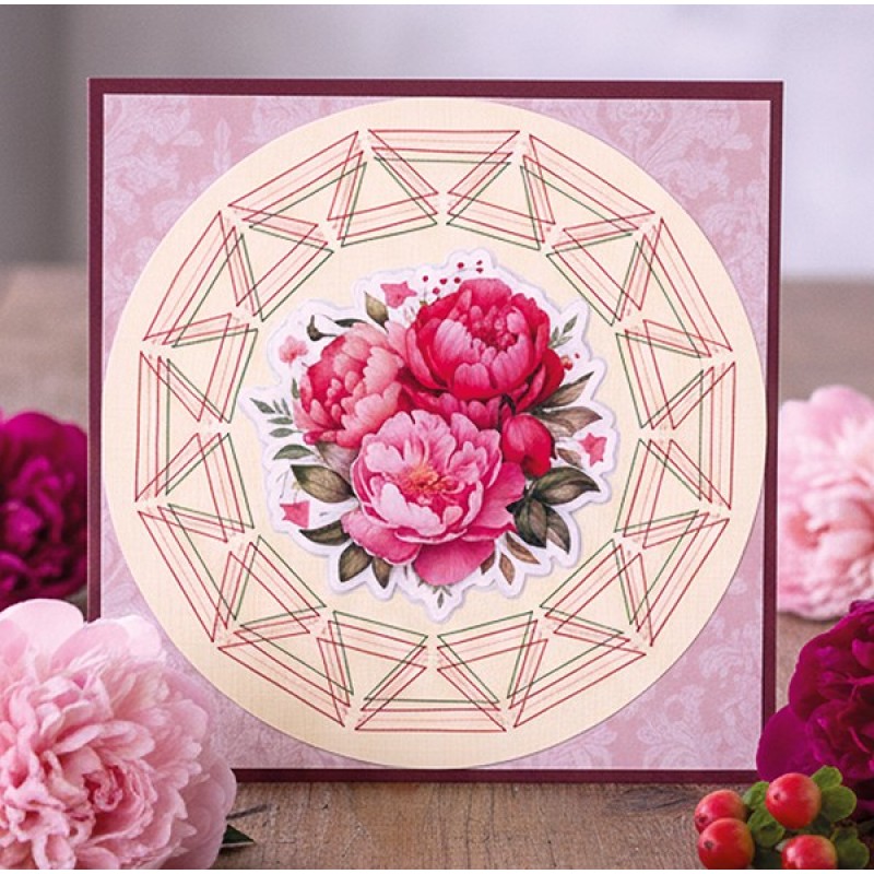 Linen Cardstock Pack - Berries Beauties - Floral Elegance - 4K