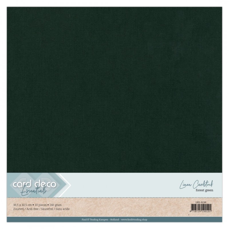Linen Cardstock - SC - Forest Green Linen Cardstock - SC - Forest Green