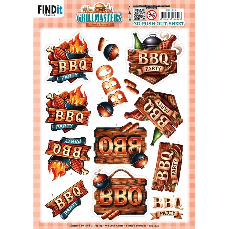 3D Pushout Sheet - Berries Beauties - Grillmasters - Backyard Feast 3D Pushout Sheet - Berries Beauties - Grillmasters - Backyard Feast