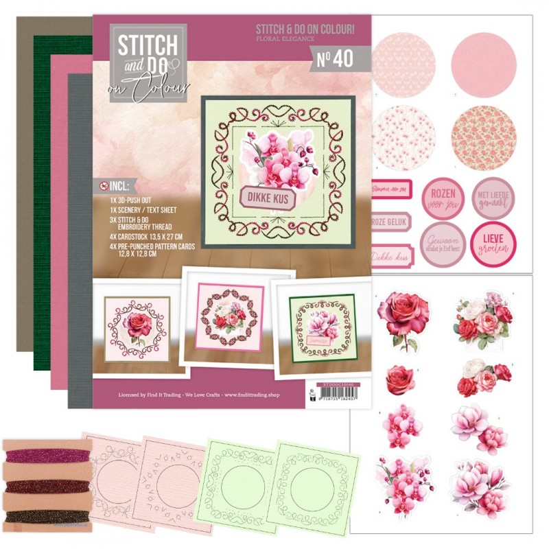Stitch and do on Colour 40 - Floral Elegance Stitch and do on Colour 40 - Floral Elegance