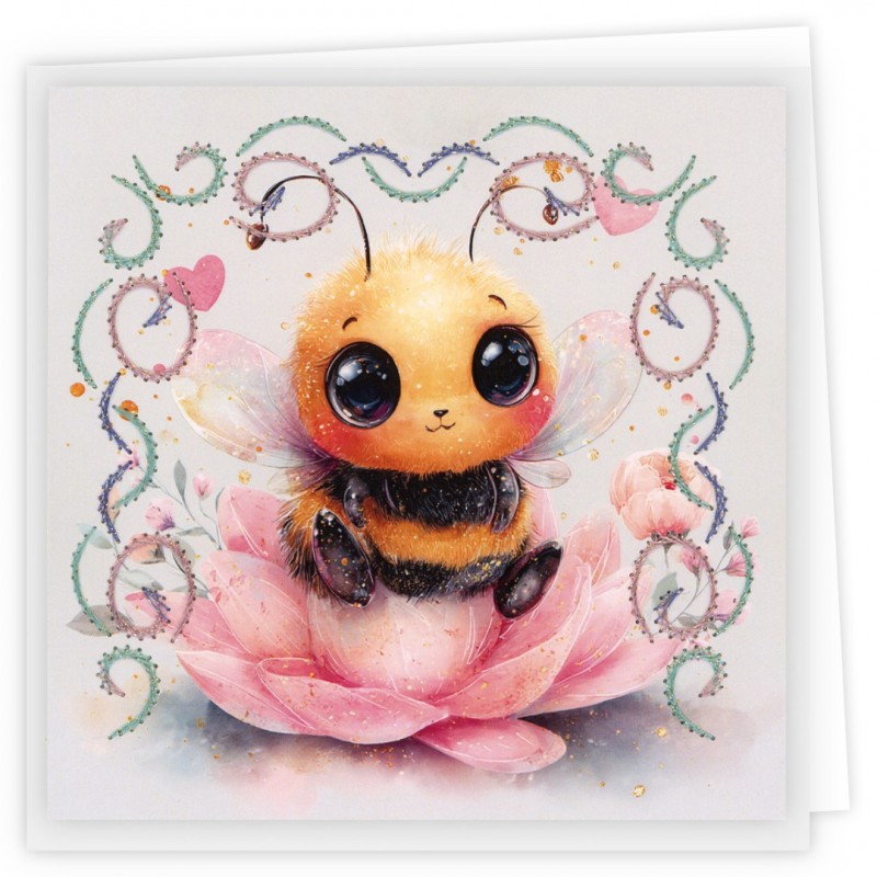 Stitch and Do PP cards 29 - Cute Bees